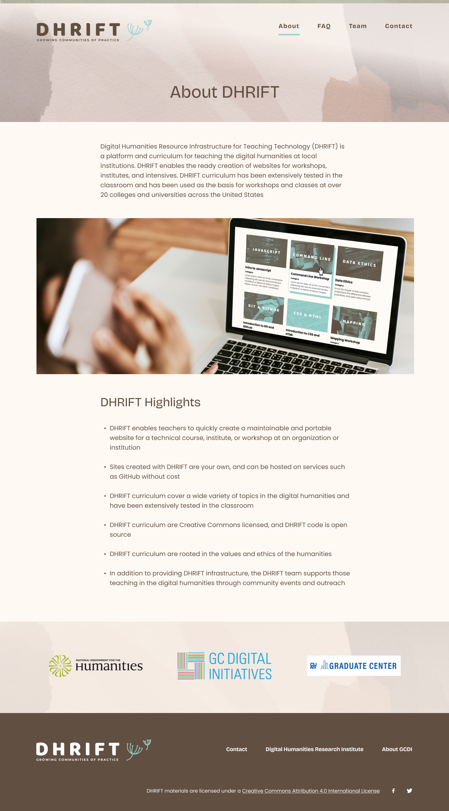 DHRIFT – Marketing Site – About