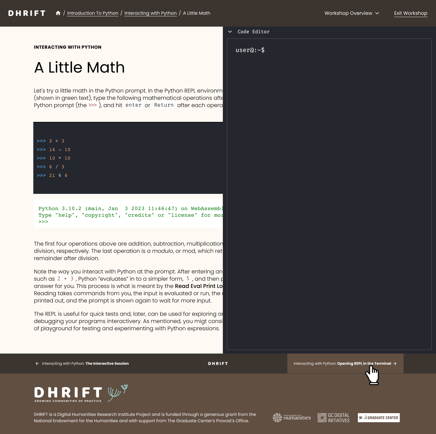 DHRIFT – Workshop Page 3