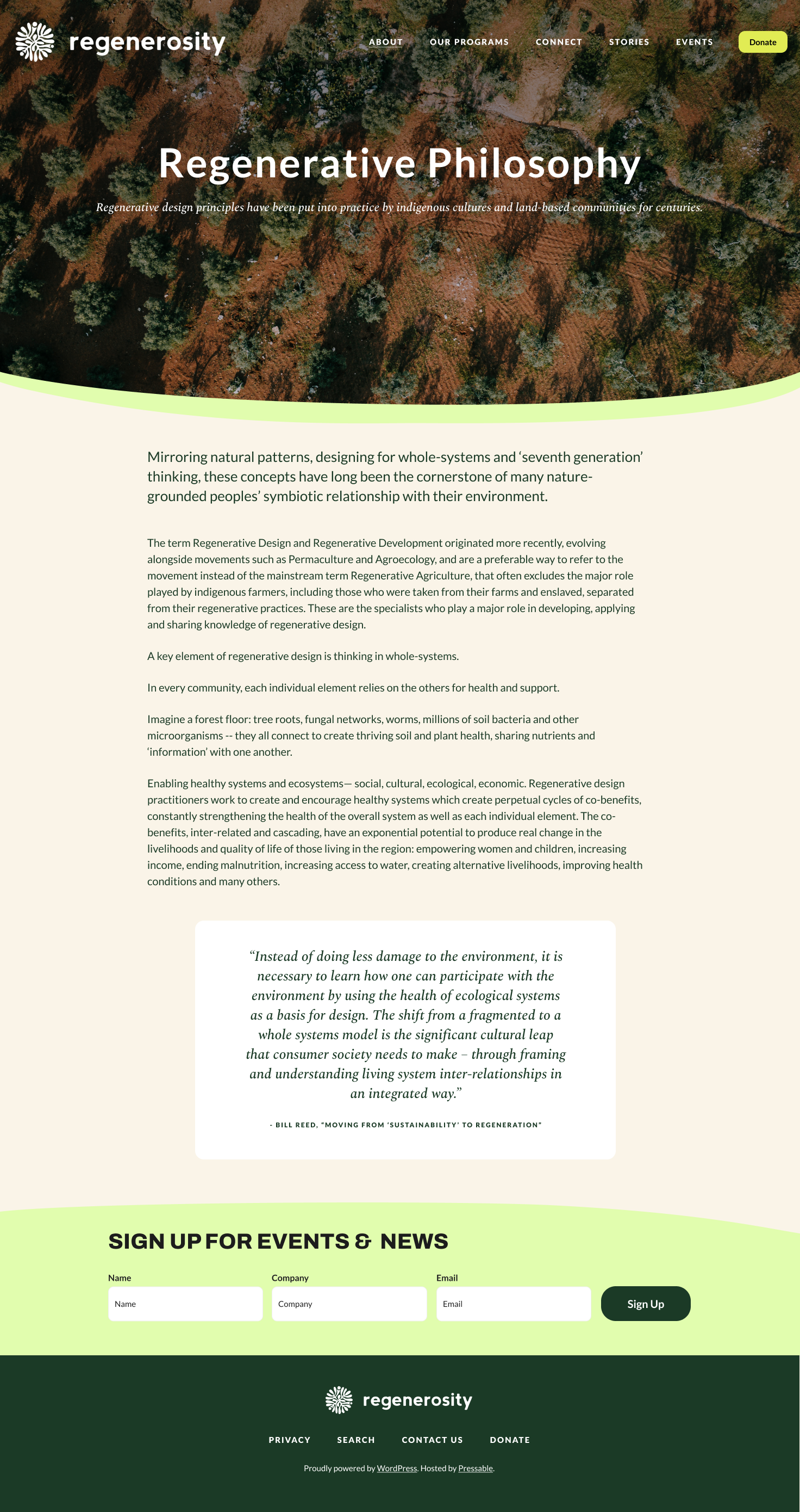 Regenerative Philosophy
